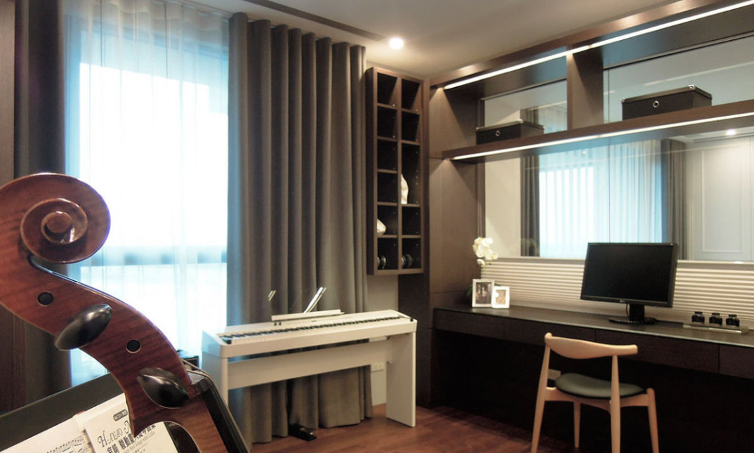 现代风格书房欣赏图