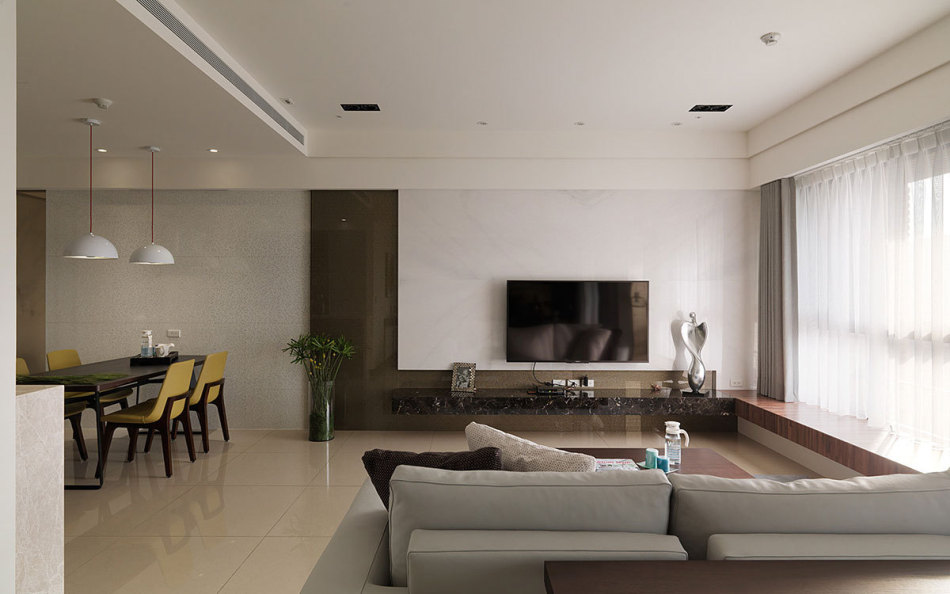 现代风格主墙设计欣赏图