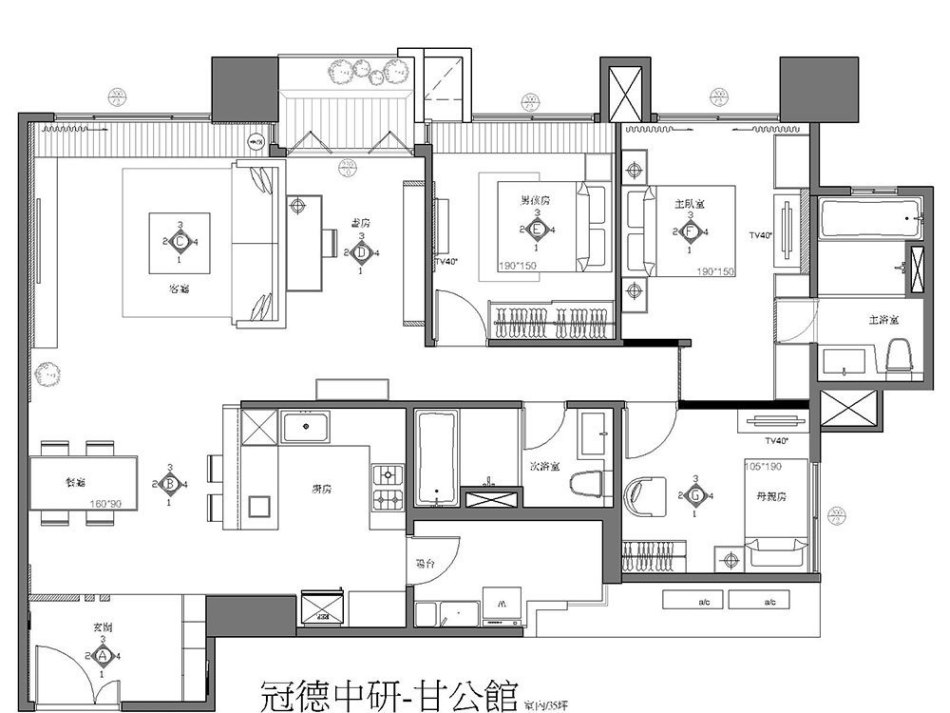 现代风格平面图欣赏图