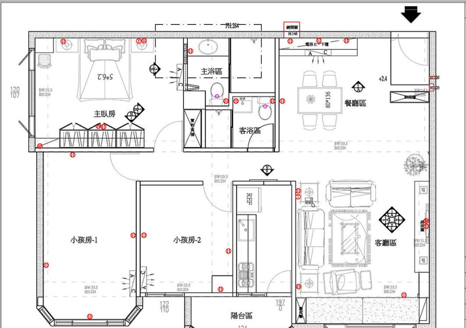 乡村风格平面图装修效果图
