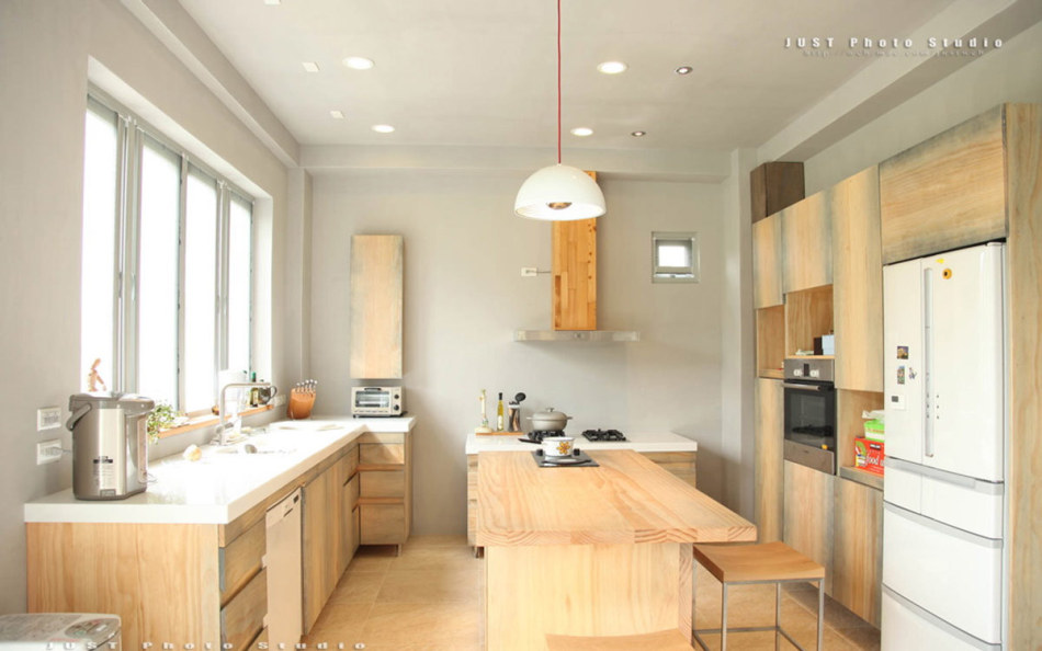 自然休闲厨房效果图