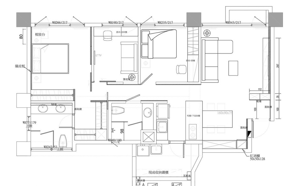 现代风格平面图图