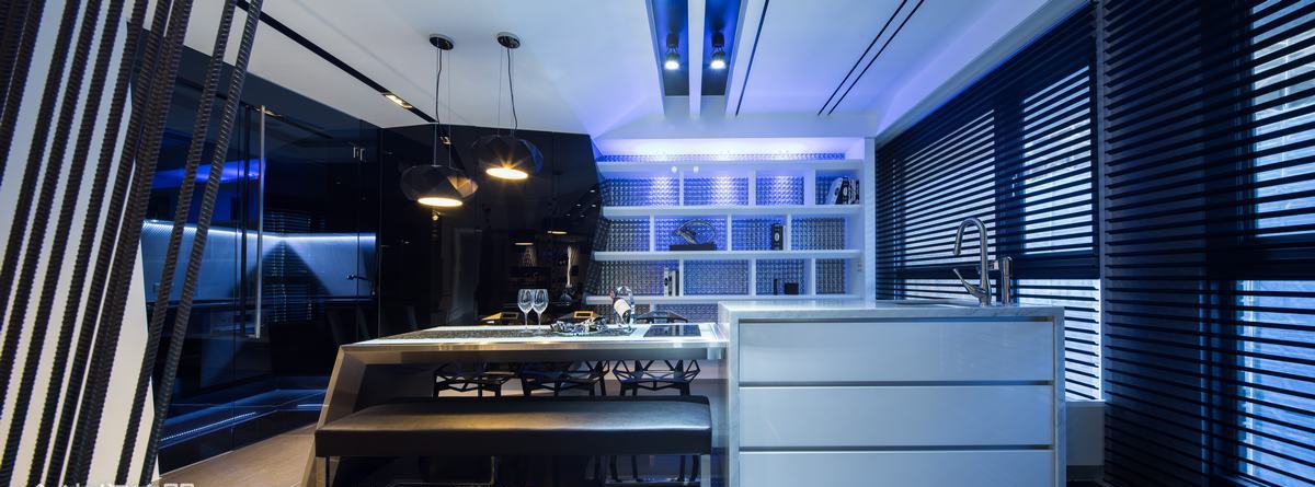 前卫风格lounge bar餐厅装修效果图