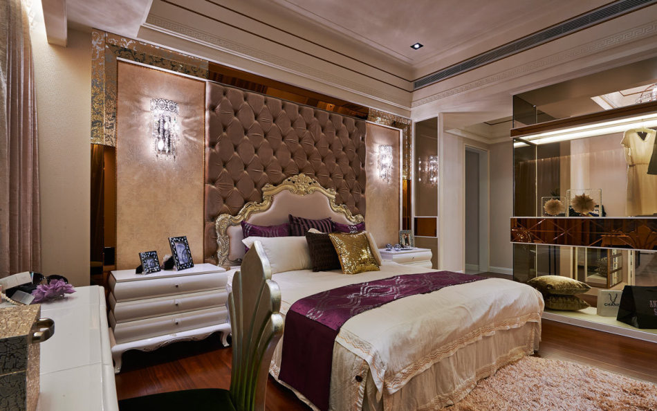 奢华风格主卧房装修图片